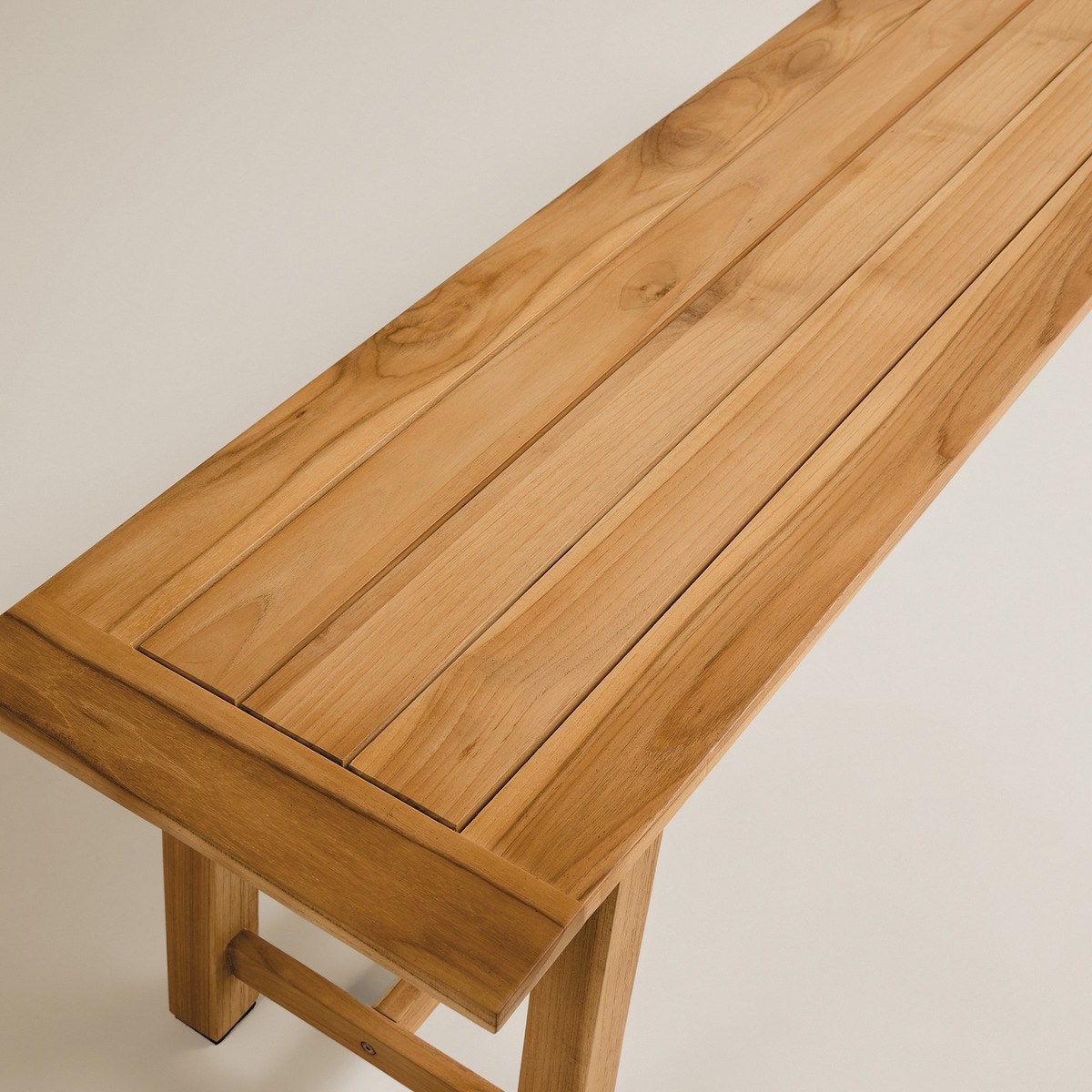 Banco de Mesa de Refeições de Teca Arrecife Natural-4