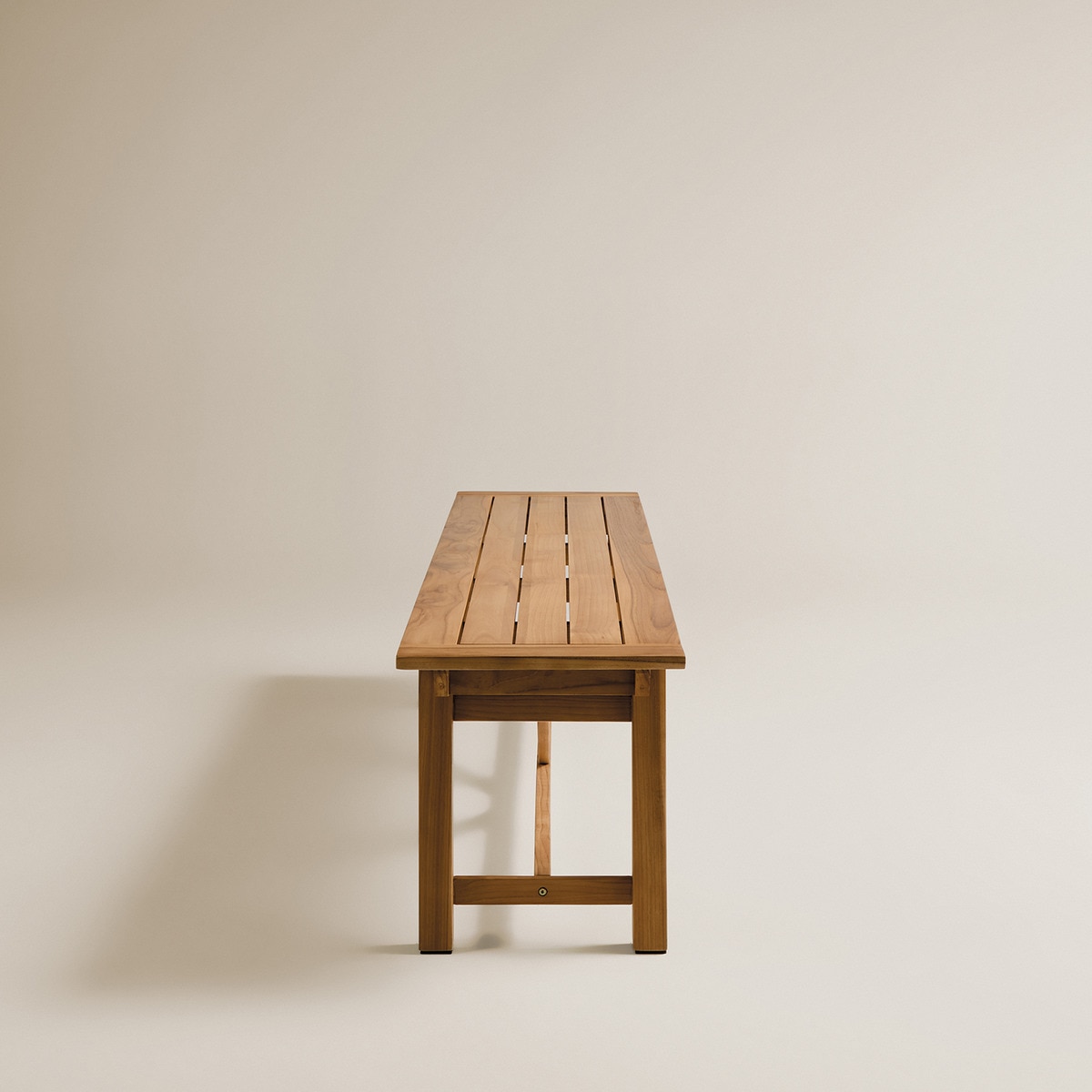 Banco de Mesa de Refeições de Teca Arrecife Natural-3