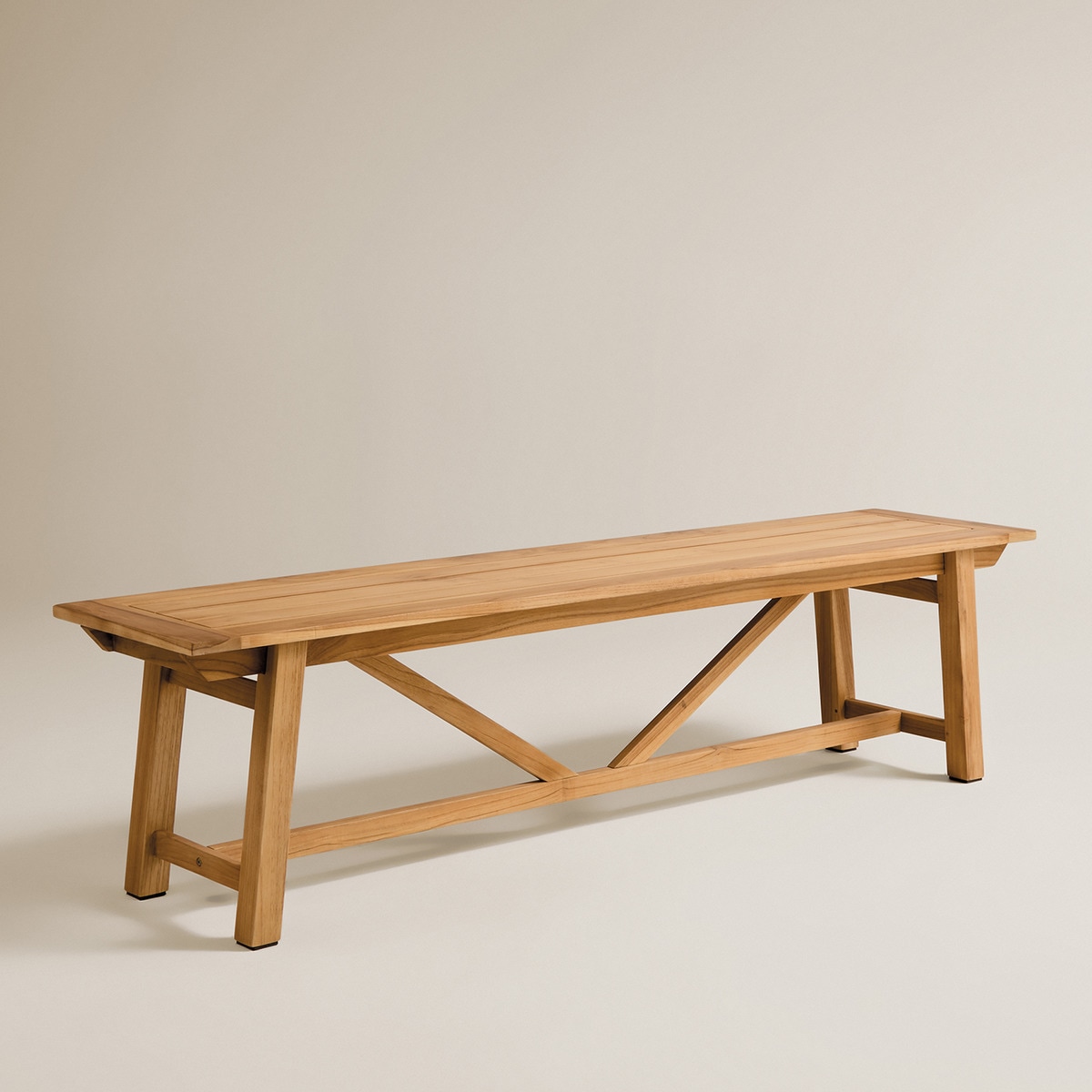 Banco de Mesa de Refeições de Teca Arrecife Natural-1