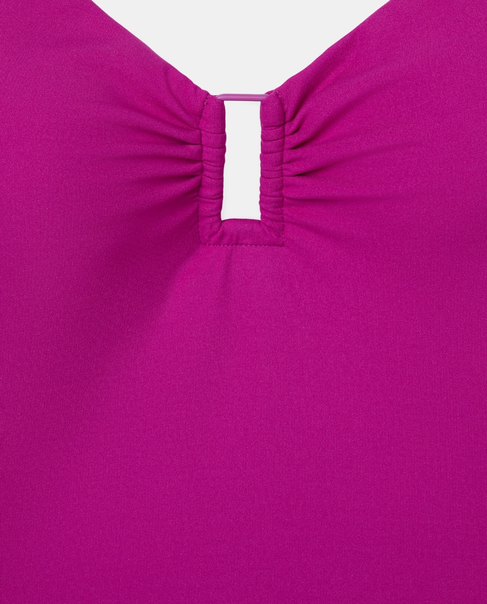 Fato de Banho Adelgaçante com Detalhe de Argola Roxo-5