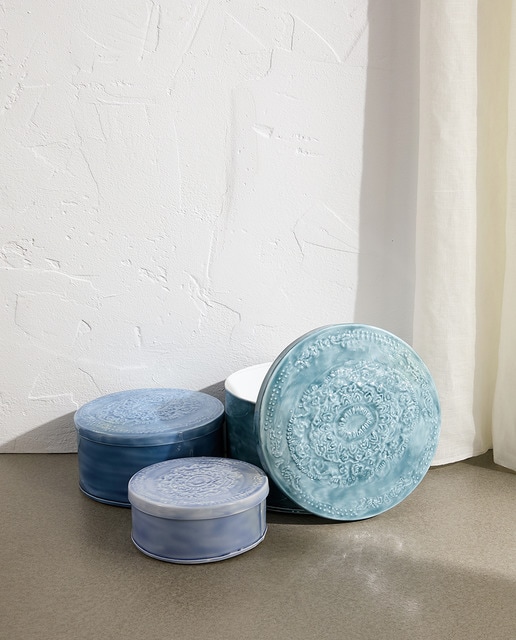 Imagen 0 de Pack de 3 cajas metálicas con tapa Stella Rittwagen