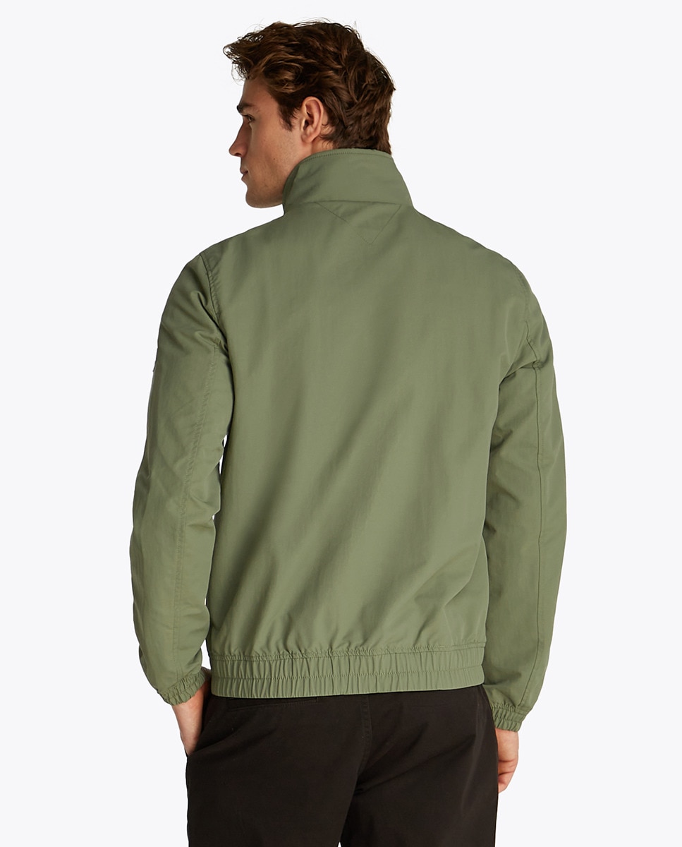 Casaco Regular Fit com Fecho de Correr Verde-escuro-2