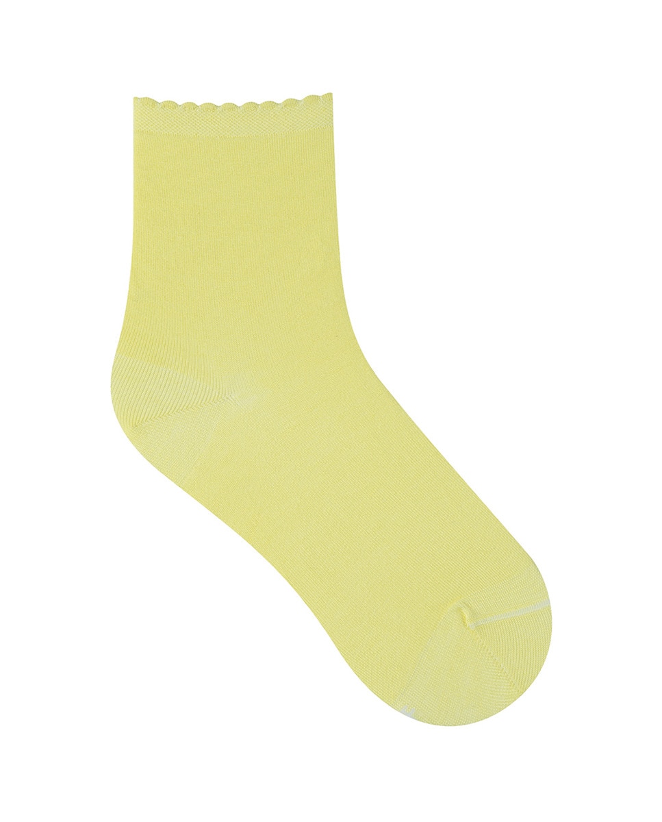 Meias Básicas Amarelo-1