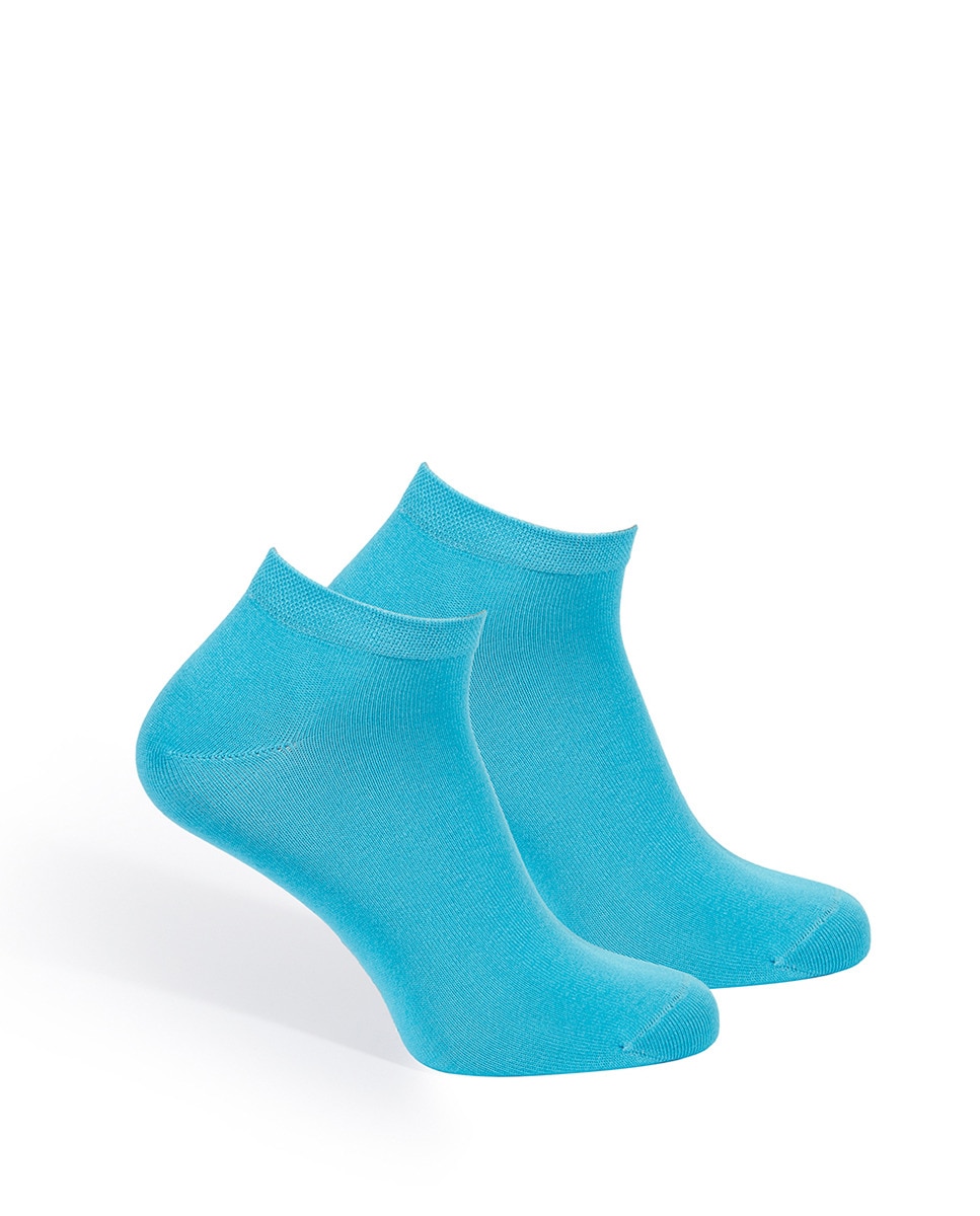 Meias Pelo Tornozelo Azul-1