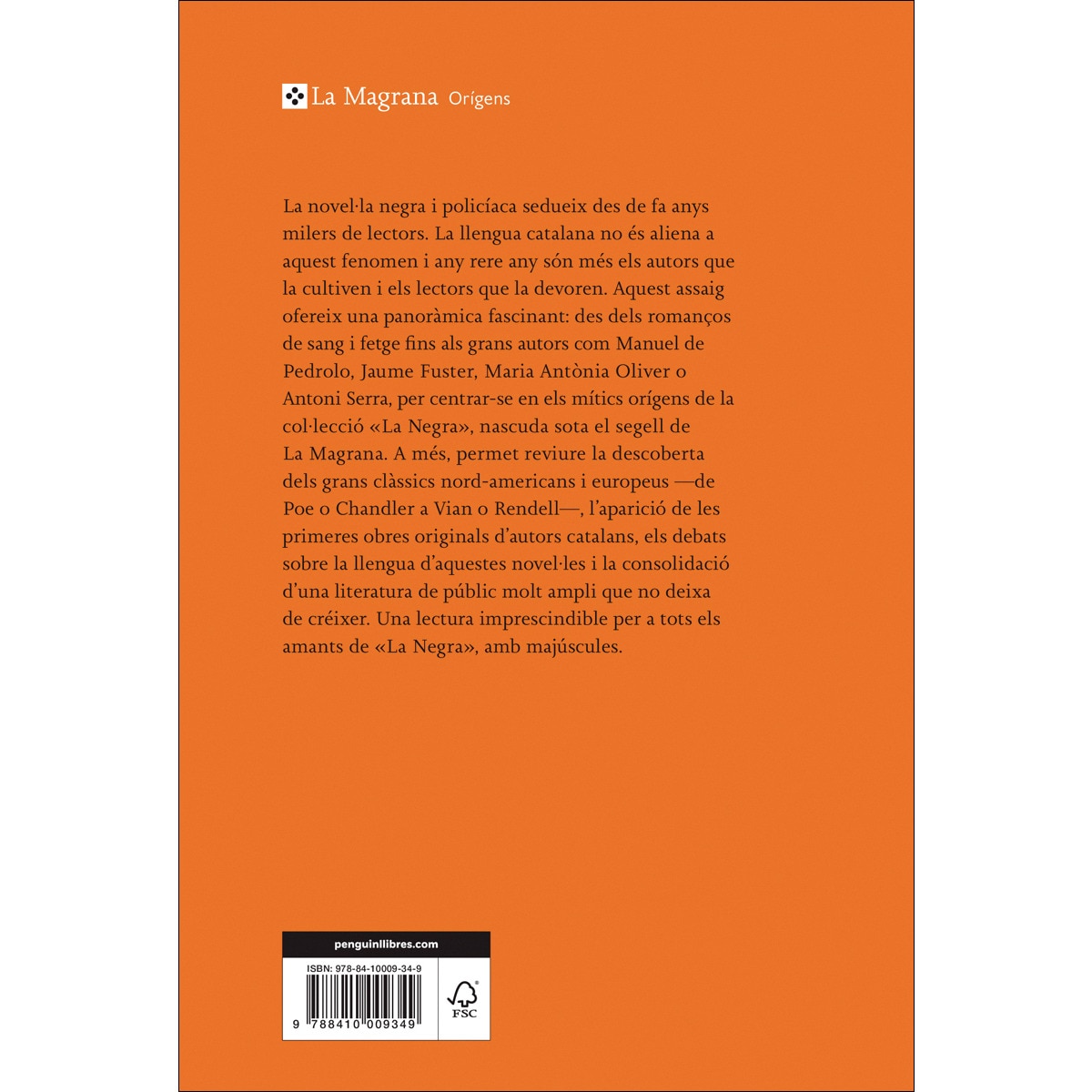 Matar impunement: «La Negra», impulsora de la novel·la criminal en català (1986-1998) (Capa mole) 2