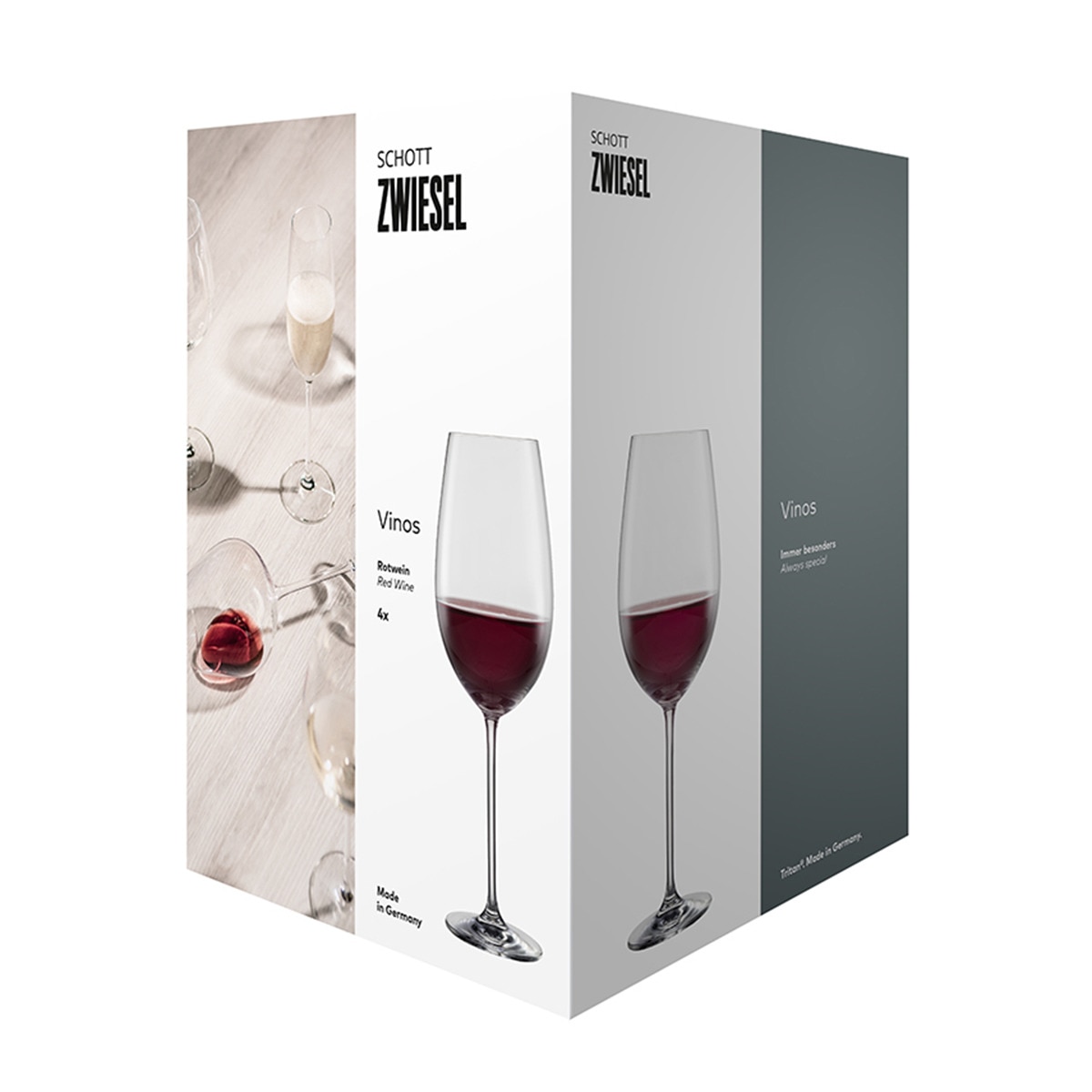 Conjunto de 4 Copos de Vinho Bordéus Transparente-3