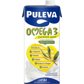 bebida láctea con Omega 3 elaborada con leche desnatada Sin Gluten brik 1 l - Puleva