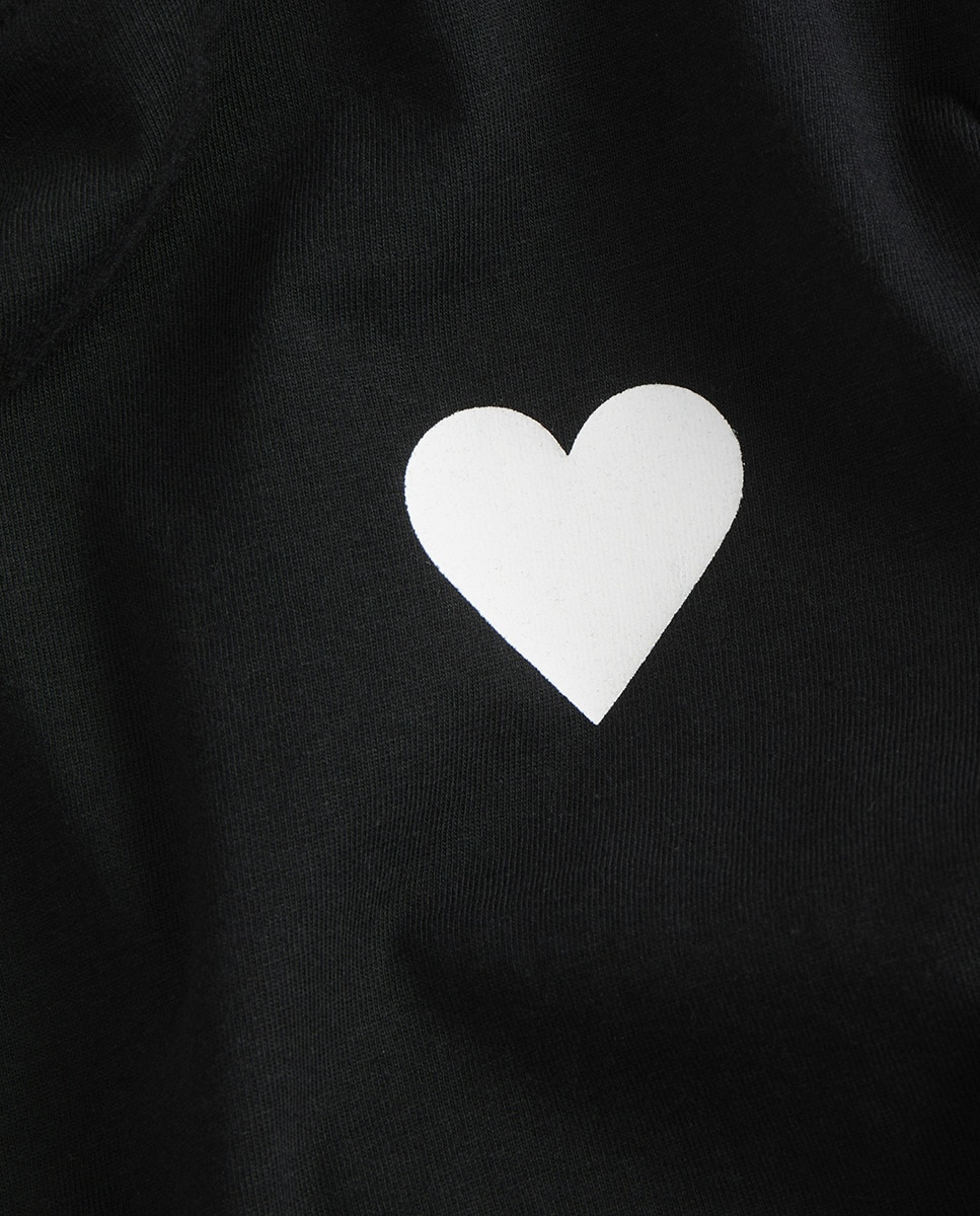 T-shirt de mulher com manga curta Preto-4