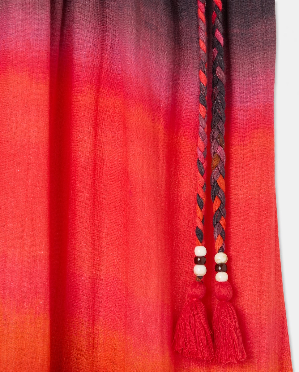 Vestido comprido com alças Multicolor-5