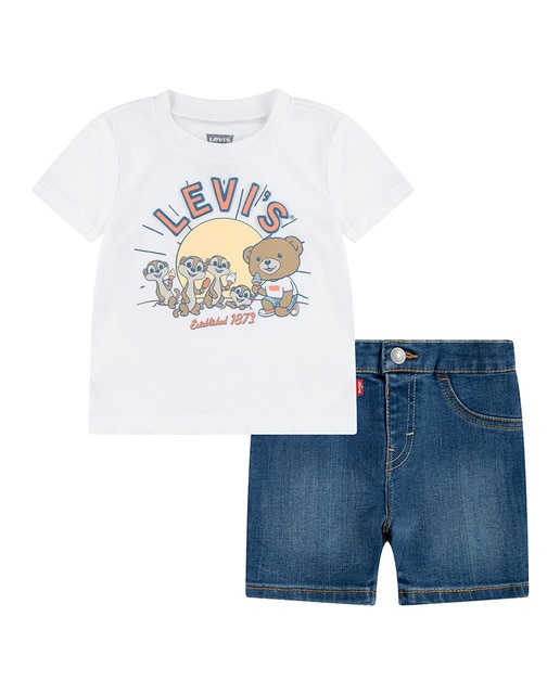 Imagem 0 de Conjunto de T-shirt e Calções de Ganga Friends (2 Peças) de Bebé