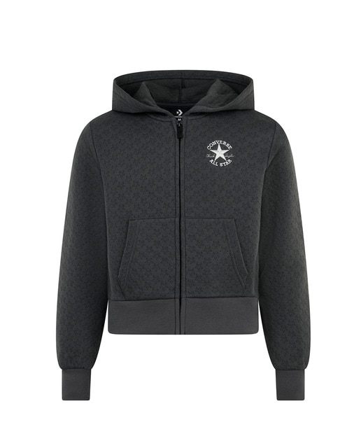 Imagen 0 de Sudadera con capucha de cremallera completa Converse Star Pointelle