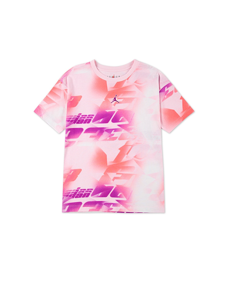 T-shirt de Manga Curta com Estampado Triple Team Multicolor-1