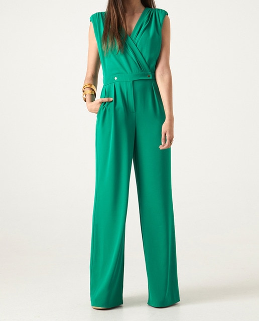 Imagen 0 de Mono escote cruzado hombrera