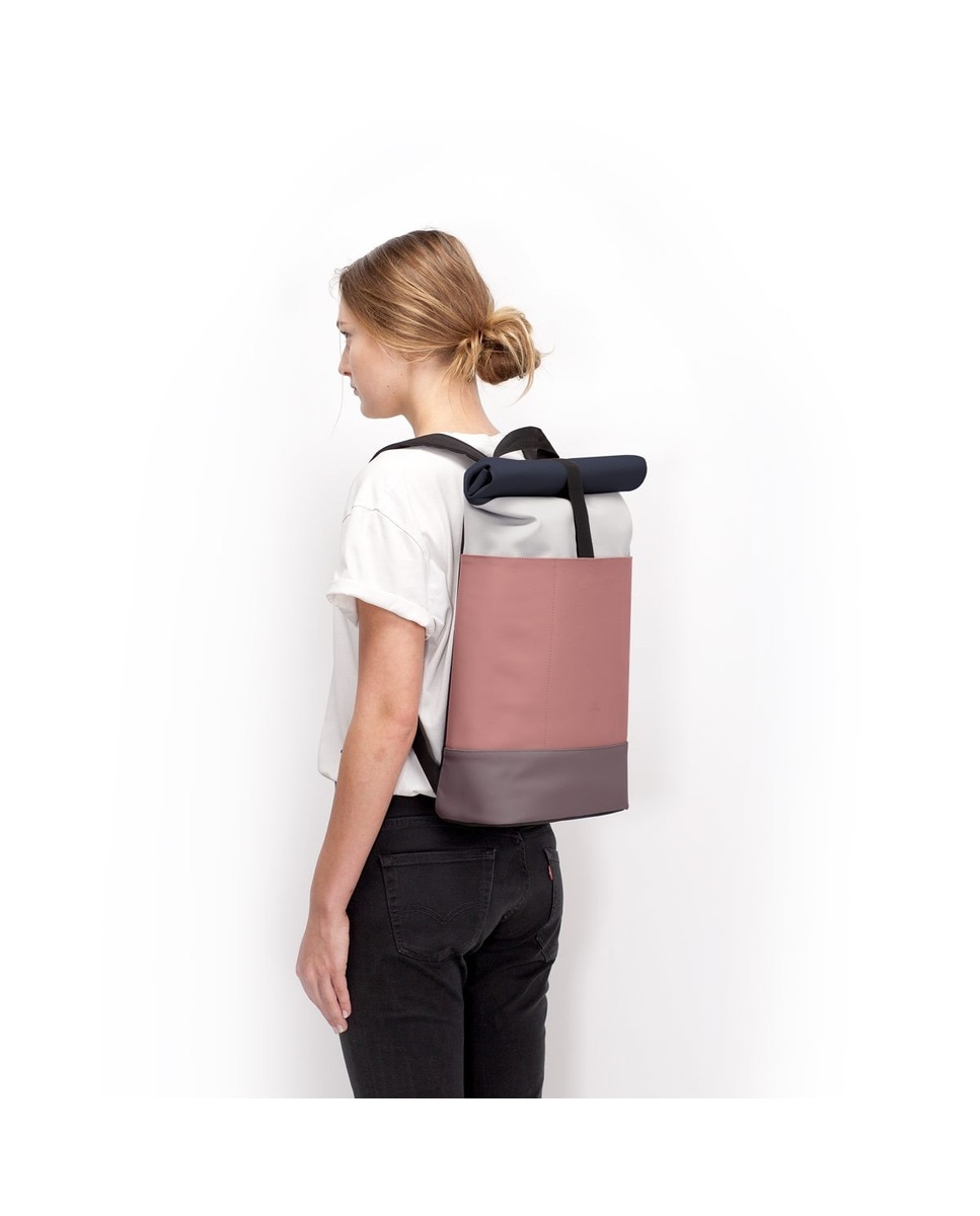Mochila Hajo Medium Cinzento / Rosa-12