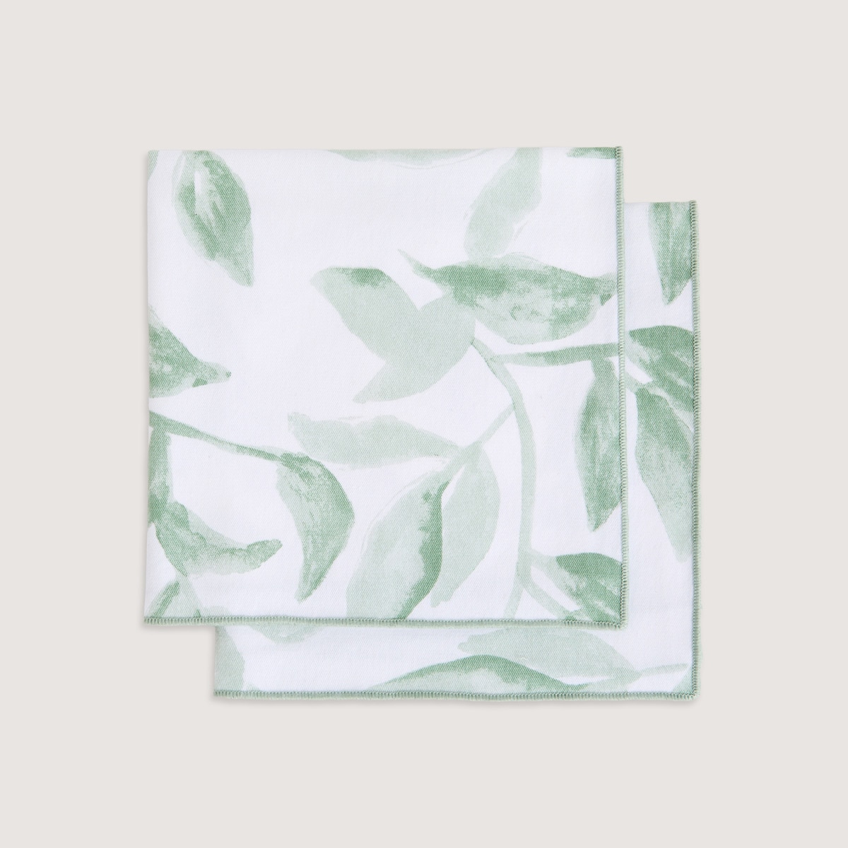 Conjunto de 2 Guardanapos de Algodão Tea Verde-1