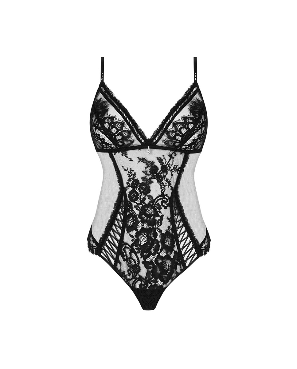 Body de Renda sem Aros Preto-4