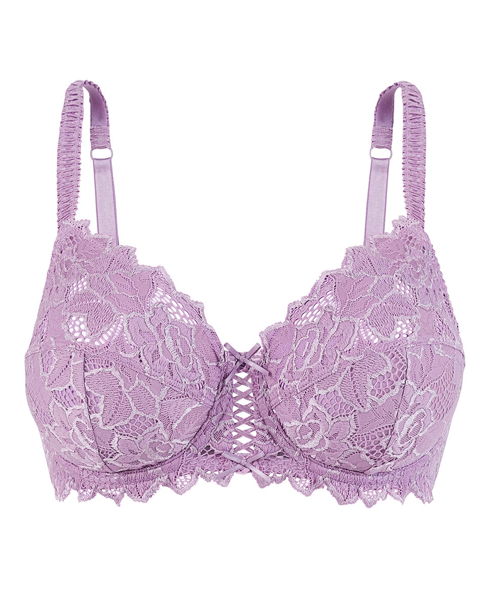 Soutien de mulher Sans Complexe pré-formado com aro Roxo-6
