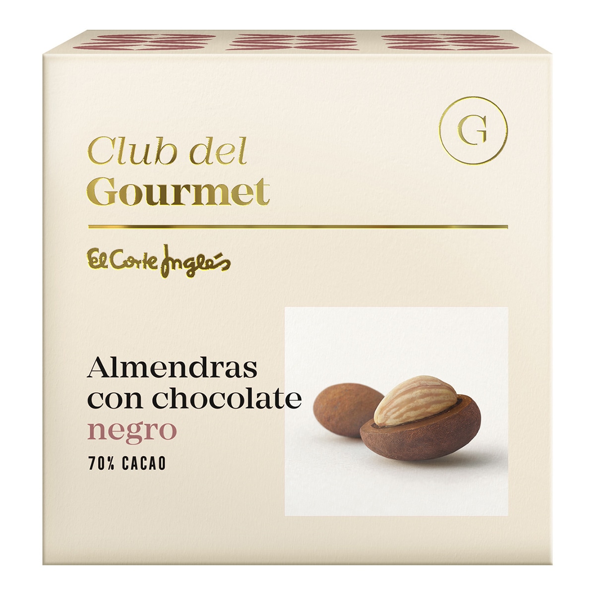 Imagen 0 de Bombón de almendra y chocolate negro (70% de cacao) Club del Gourmet