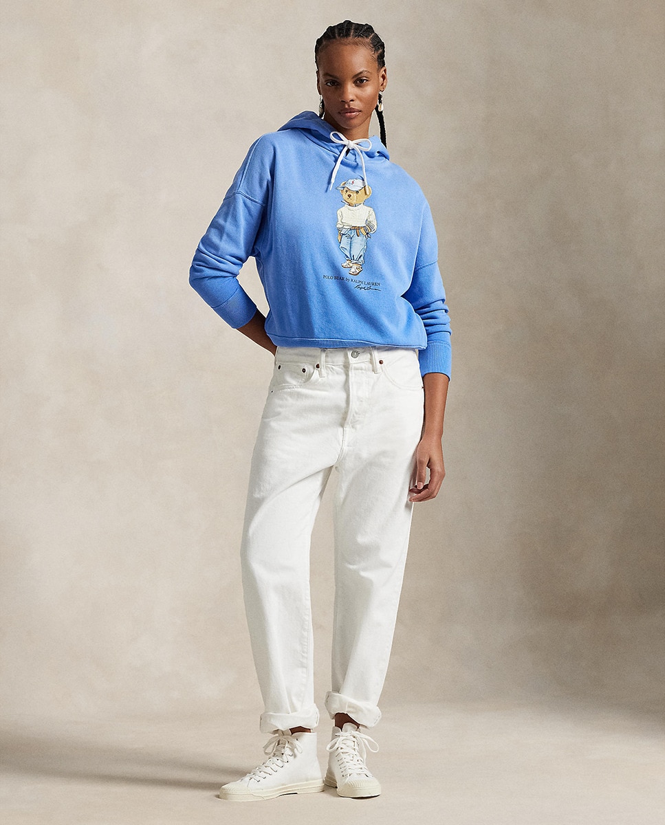 Sweatshirt com Capuz e Polo Bear Azul-6
