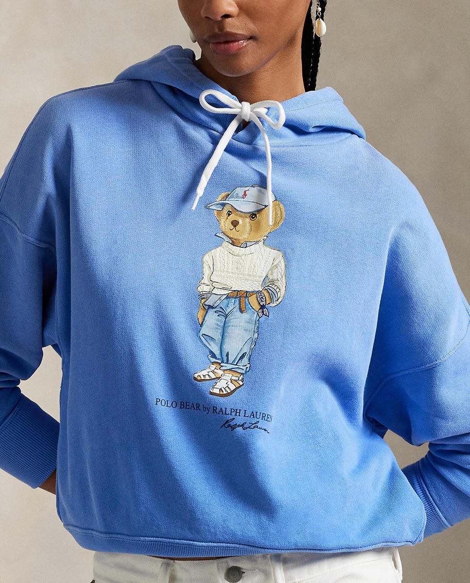Sweatshirt com Capuz e Polo Bear Azul-4