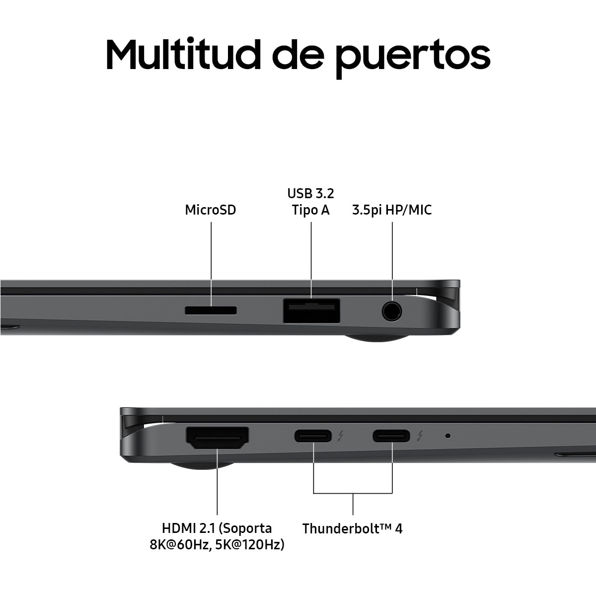 Convertible 2 en 1 Samsung Galaxy Book5 Pro 360 con S Pen, Intel Core Ultra 5-226V, 16GB, 512GB SSD, Intel Arc 140V 8GB, 16", W11 Gris Grafito-4