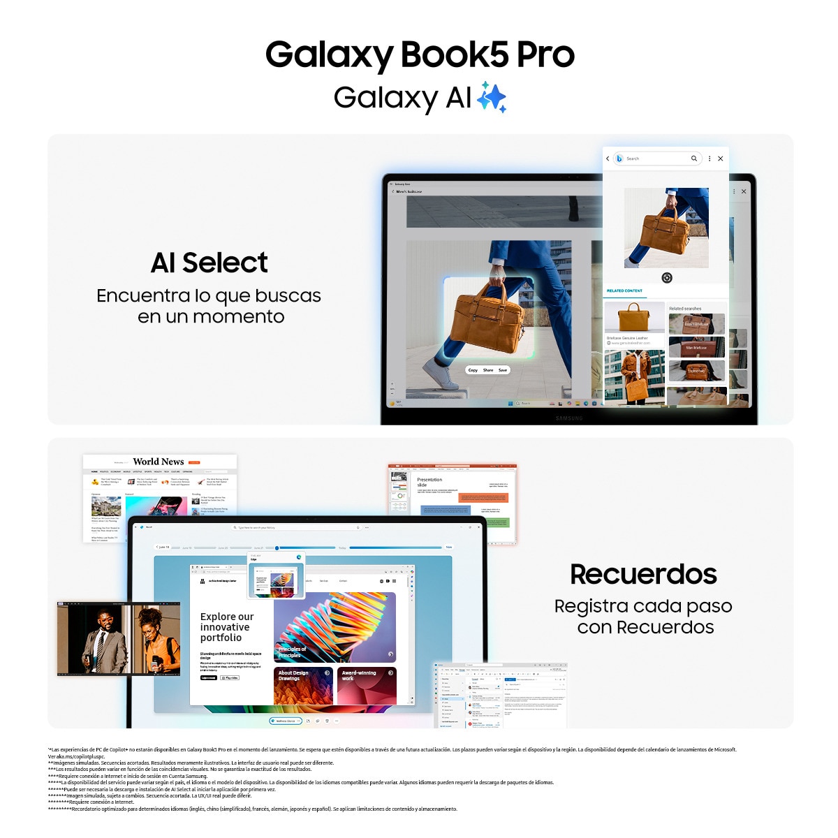 Portátil Samsung Galaxy Book5 Pro, Intel Core Ultra 5-226V, 16GB, 1TB SSD, Intel Arc 130V 8GB, 16", W11 Gris Grafito-2