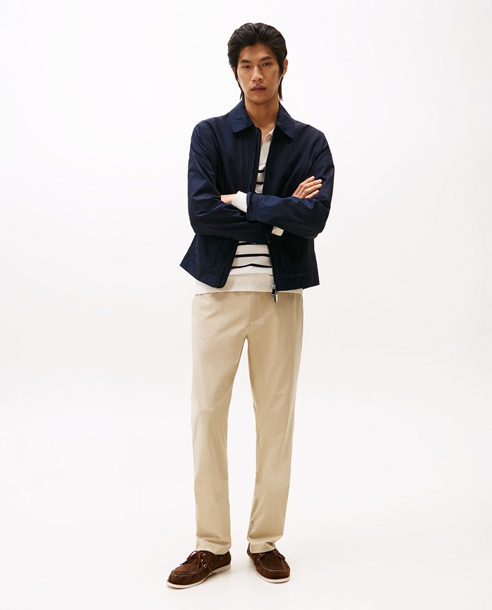Calças Chino Denton Fit Camel-1