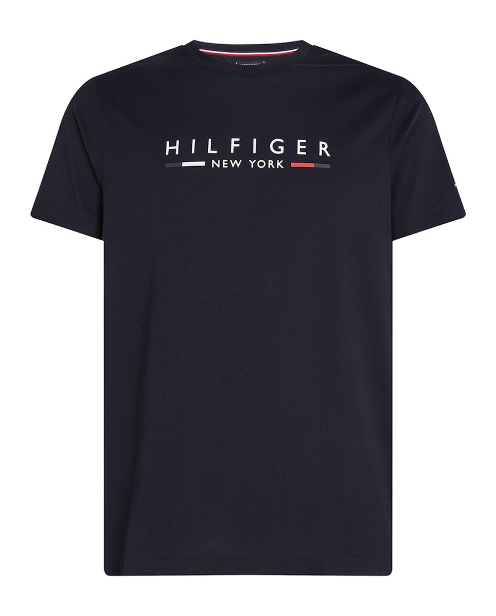 T-shirt com Branding Impresso Azul-marinho-4