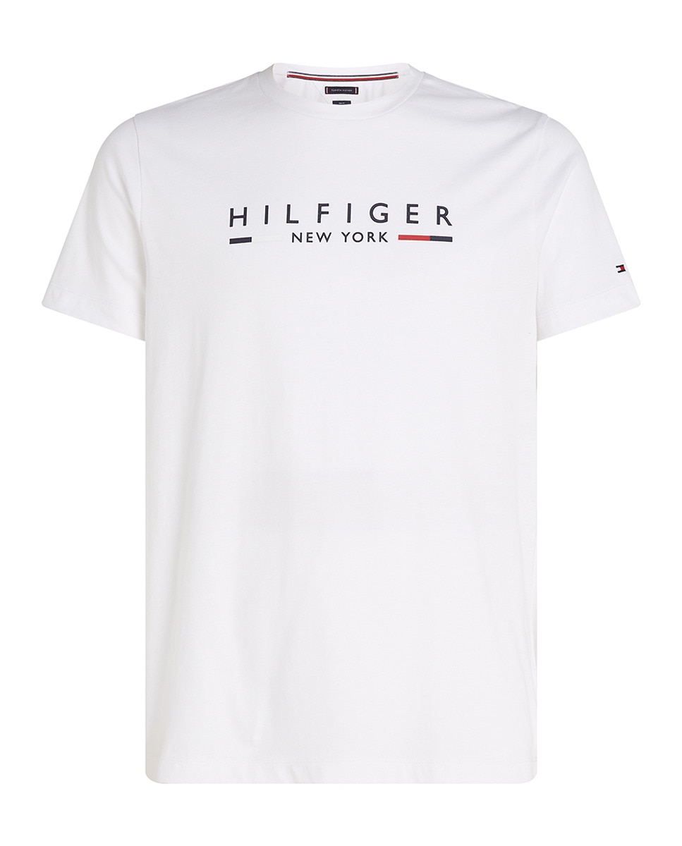 T-shirt com Branding Impresso Branco-4