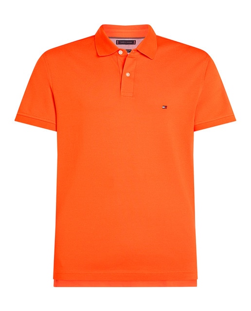 Imagem 0 de Polo Liso de Manga Curta Slim Fit