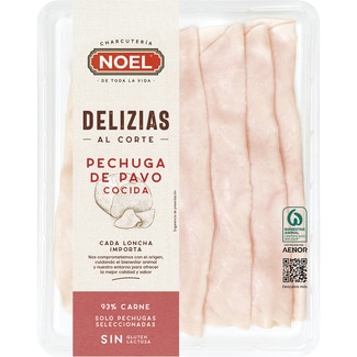 Delizias pechuga de pavo en lonchas sin gluten sin lactosa envase 120 g - Noel