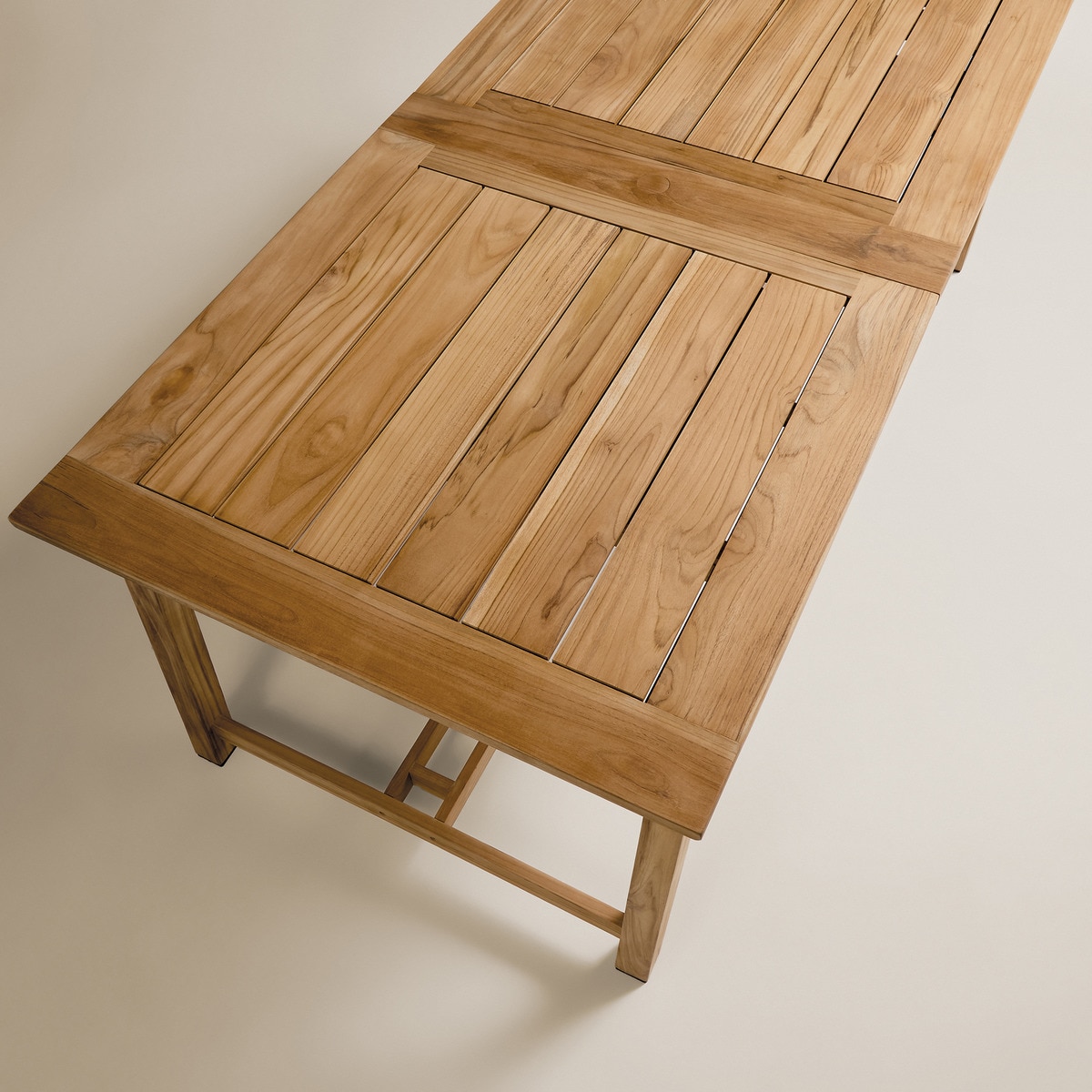 Mesa de Refeições Extensível de Teca Arrecife Natural-5