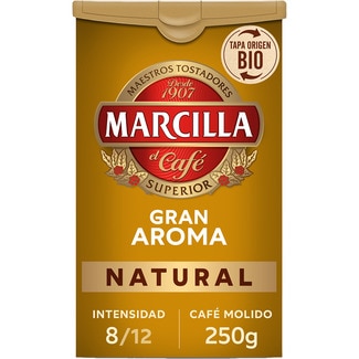 café molido natural intensidad 8 paquete 250 g - Marcilla