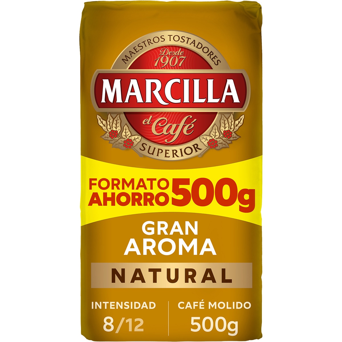 café molido natural intensidad 8 paquete 500 g