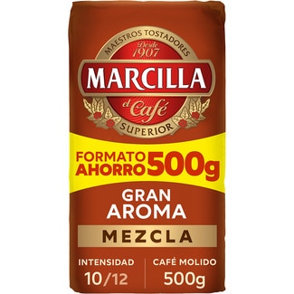 café molido mezcla intensidad 10 paquete 500 g - Marcilla