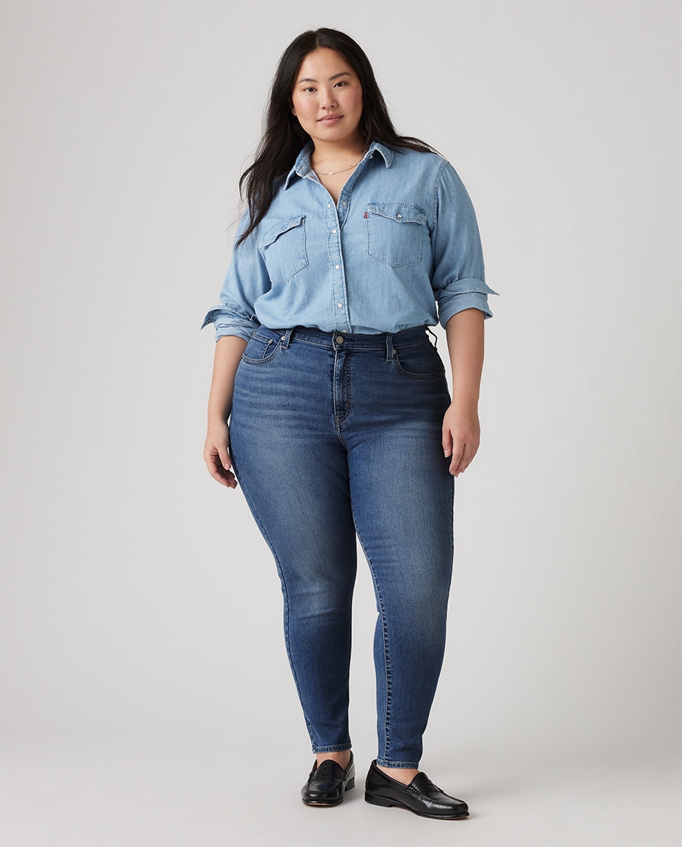 Jeans Skinny 721™ High Rise Skinny de Cintura Subida Azul-marinho-1