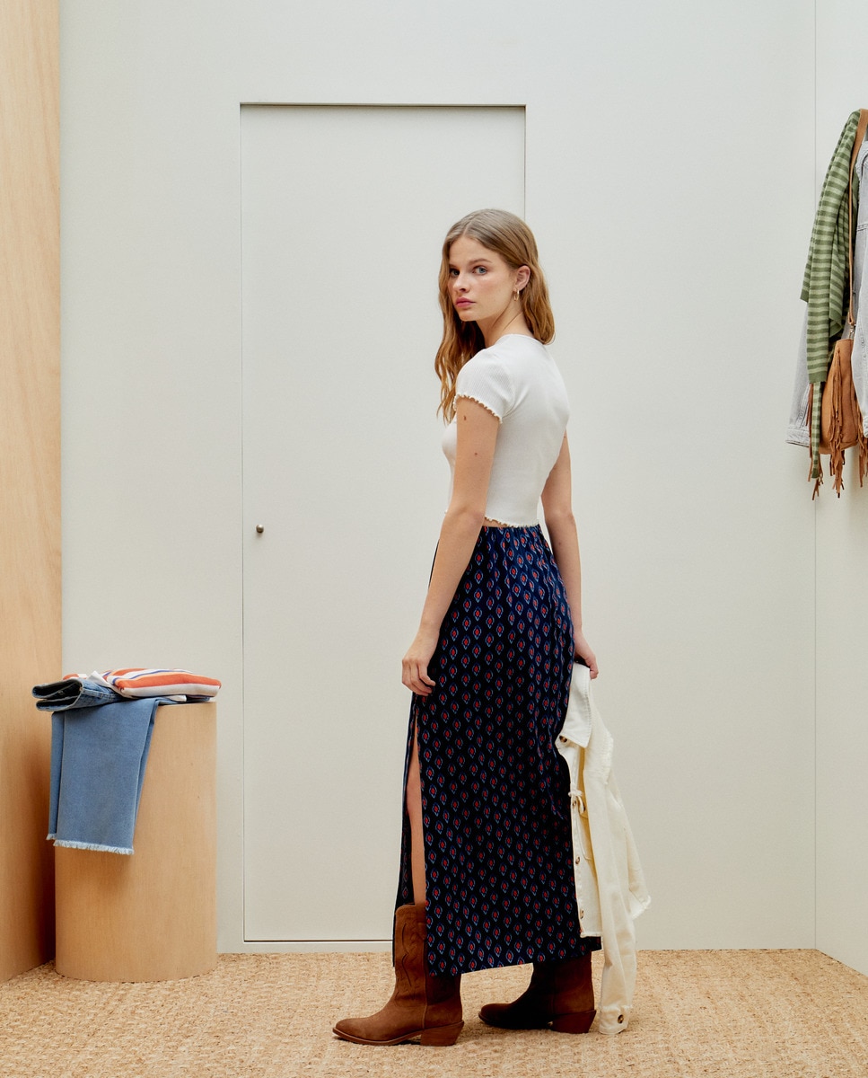 Faldas Largas Faldas Midi El Corte Ingles Falda Larga Print