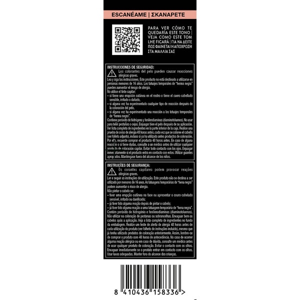 tinte coloración permanente color 4.2 Caoba con mascarilla de keratina Box 1 Einheit