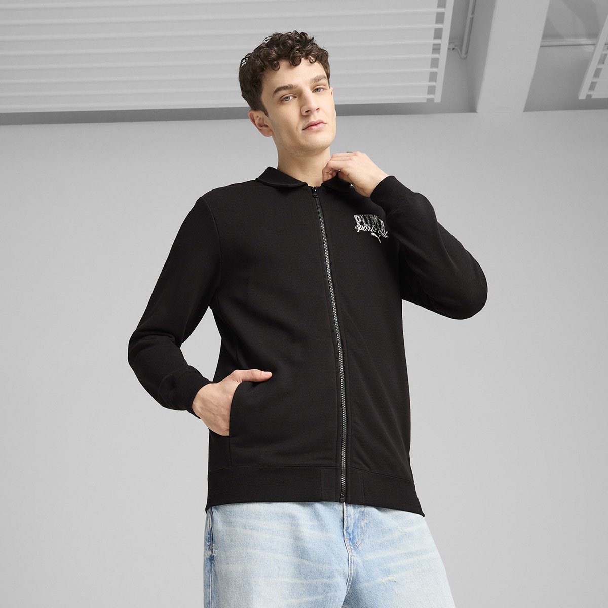 Casaco de Homem Class Track Jacket TR Preto-1