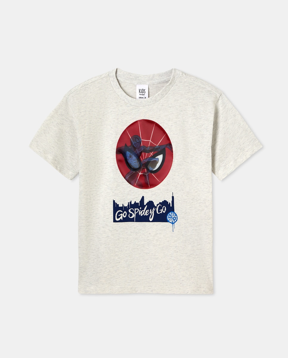 T-shirt com Holograma Homem-Aranha Azul-marinho-4