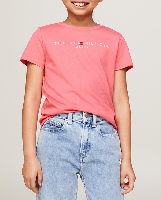 Imagen 0 de Camiseta de niña manga corta y cuello redondo