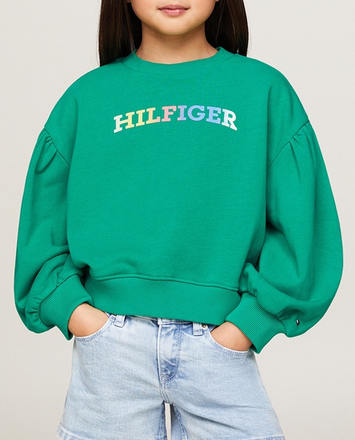 Imagen 0 de Sudadera de niña manga larga y cuello redondo