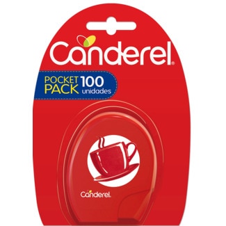 Adoçante em Comprimidos Red embalagem 100 unidades - Canderel