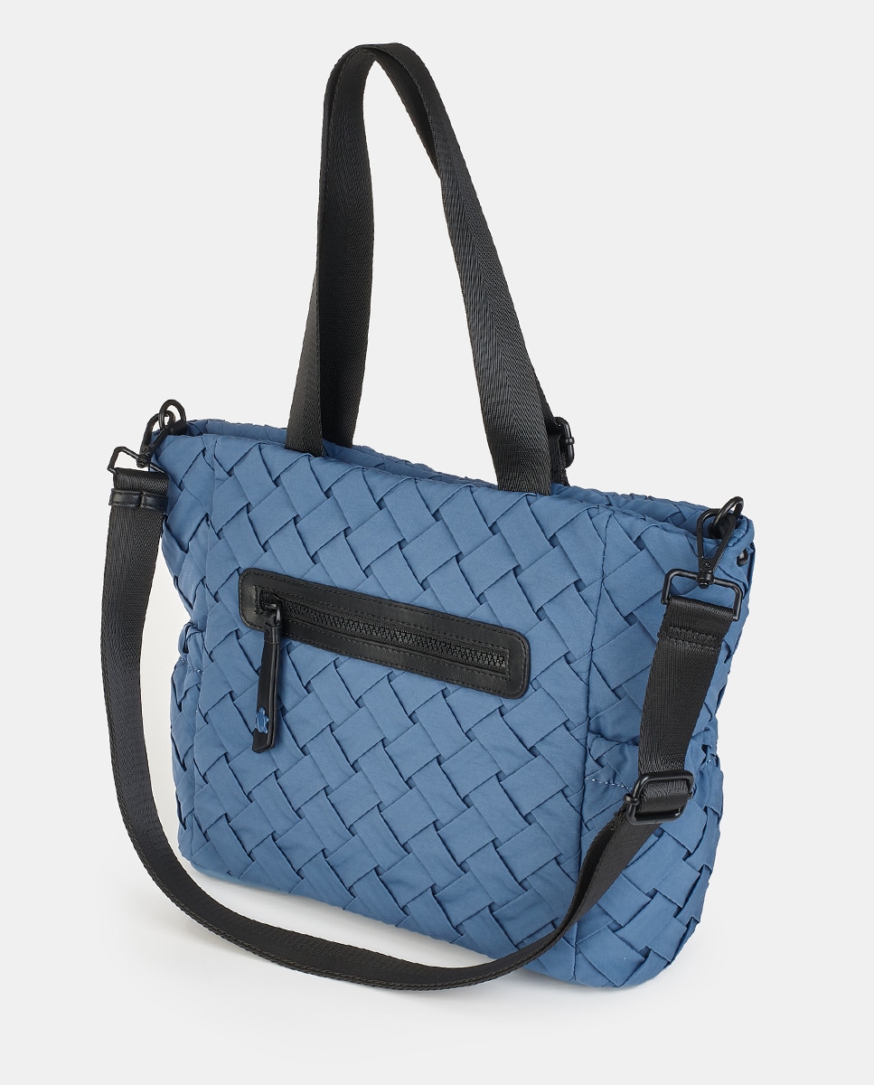 Mala Shopper - Cor de Mostarda Azul-2