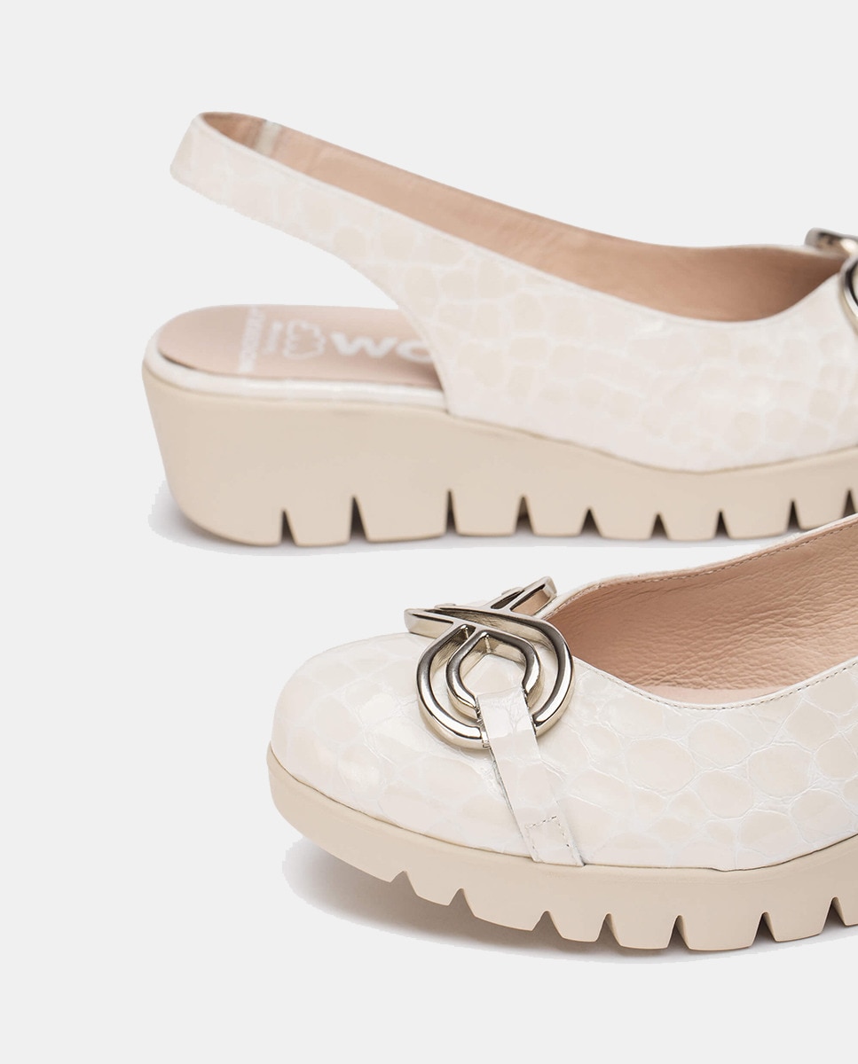 Sapatos Tipo Mules Gale Branco-4