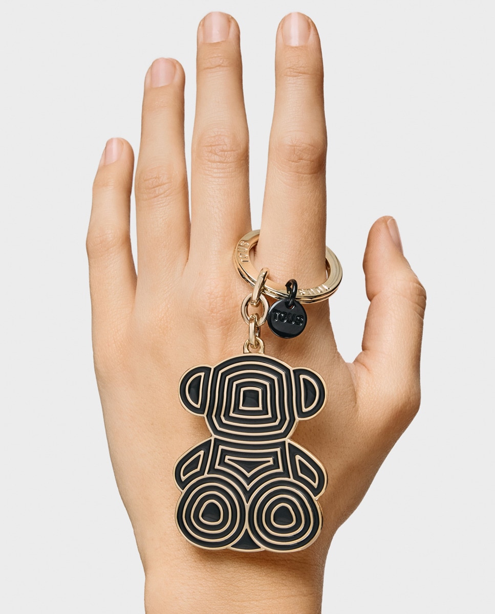 Porta-Chaves Metal Bold Bear Preto-2