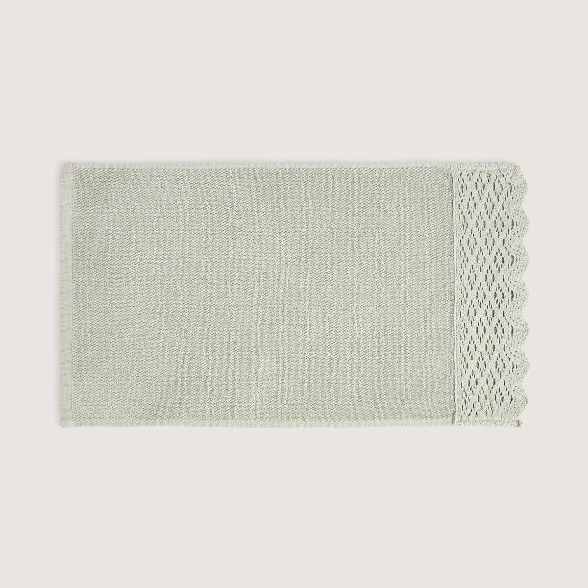 Toalha de banho de algodão 500 g/m2 Crochet Verde-4