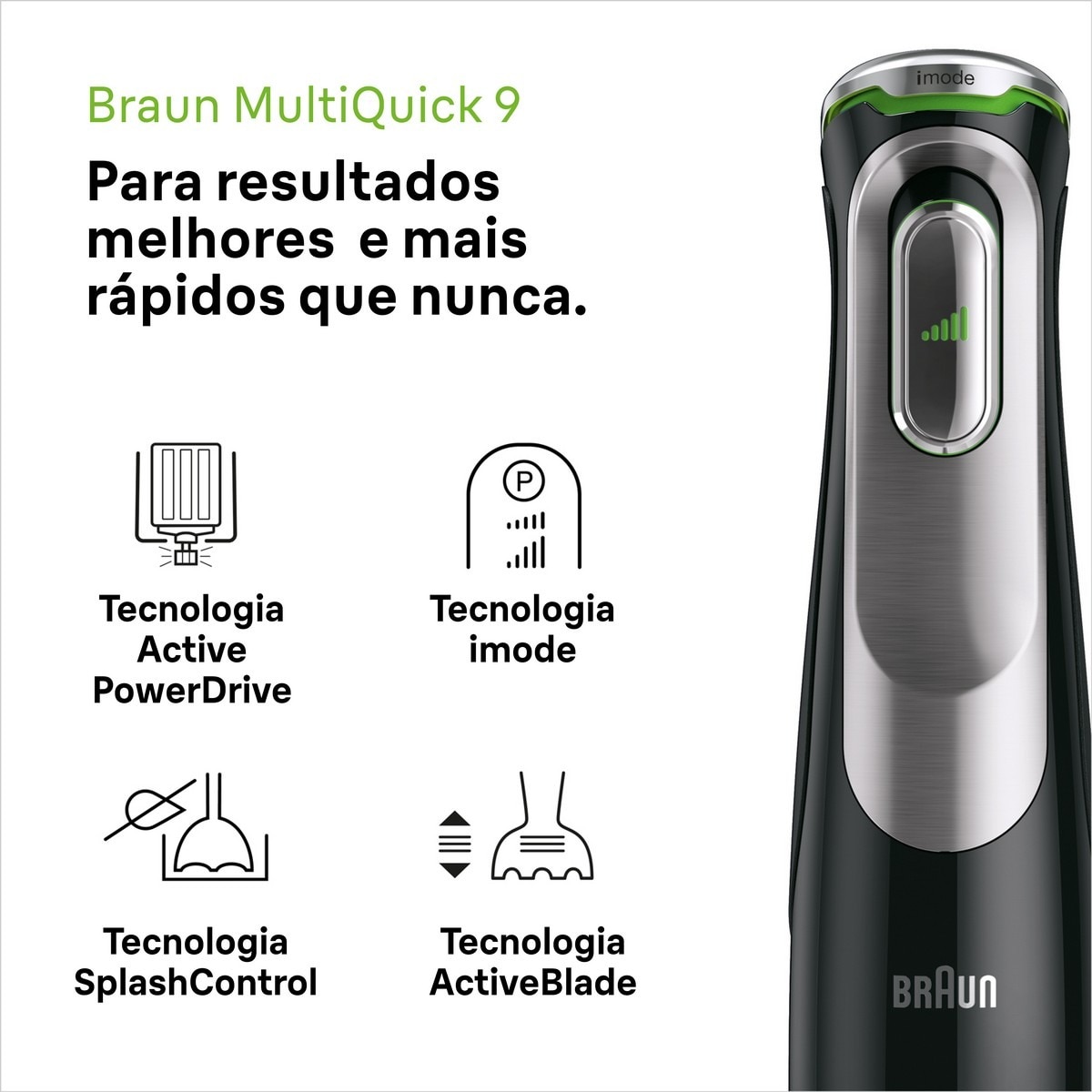 Varinha Mágica Braun MultiQuick 9 MQ 9187XLI de 1200 W com Acessórios - Preto Preto-3