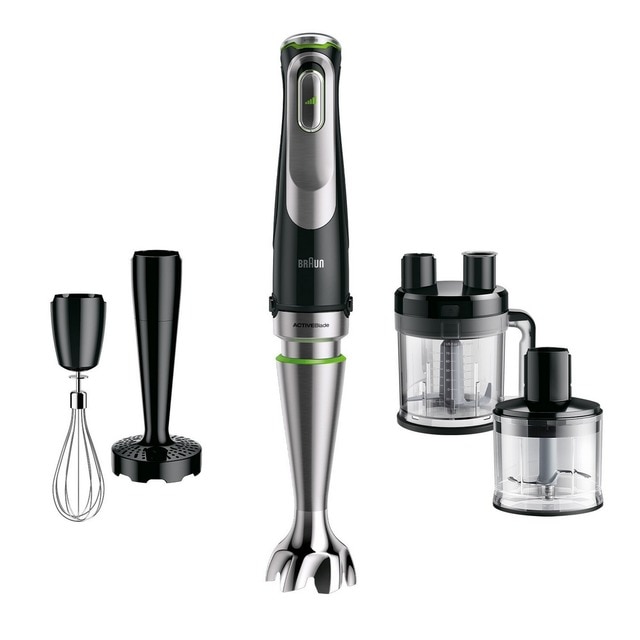 Imagem 0 de Varinha Mágica Braun MultiQuick 9 MQ 9187XLI de 1200 W com Acessórios - Preto