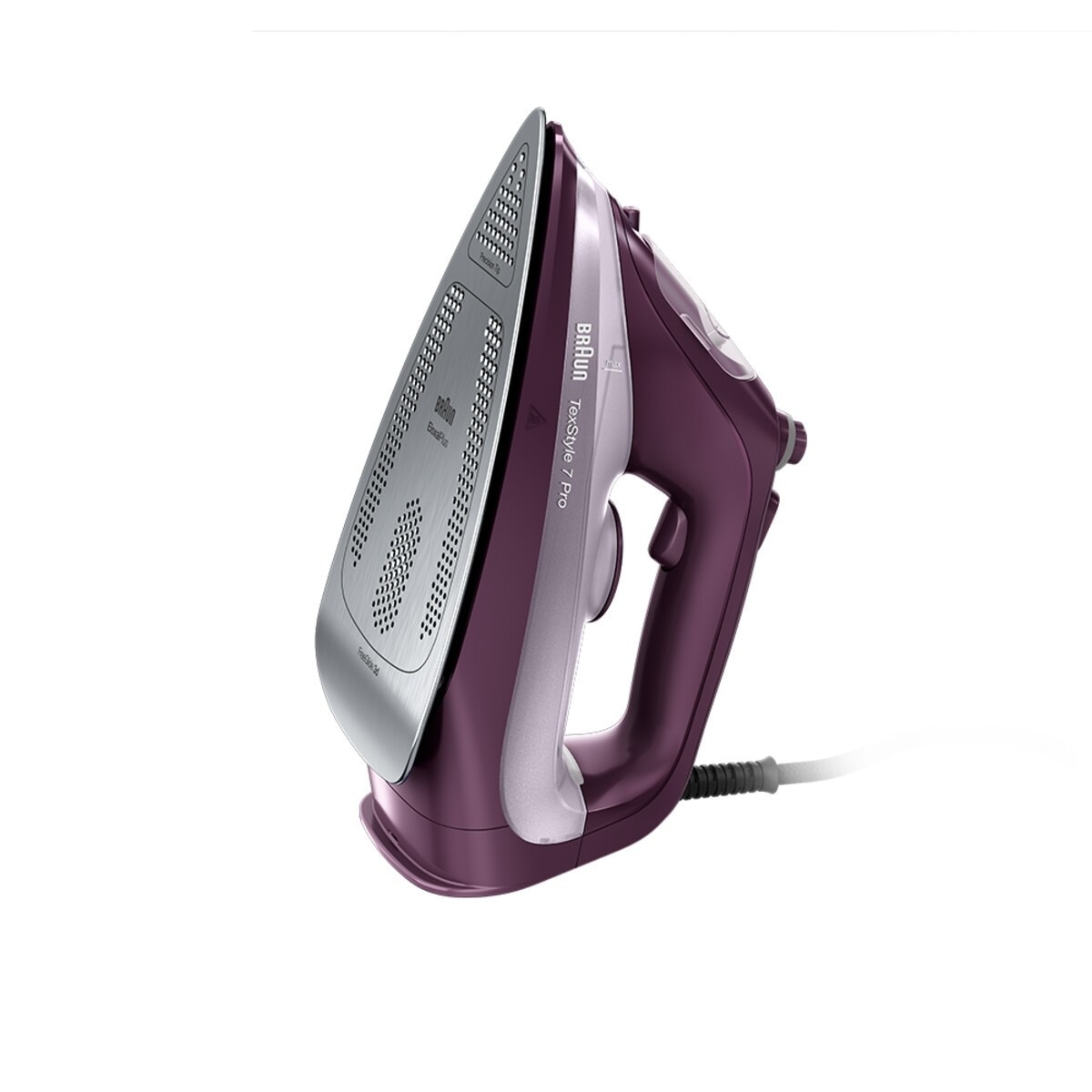 Ferro a Vapor Braun TexStyle 7 Pro SI7181VI de 3100 W Jato de Vapor 230 g/min com Base EloxalPlus - Roxo Violeta-3